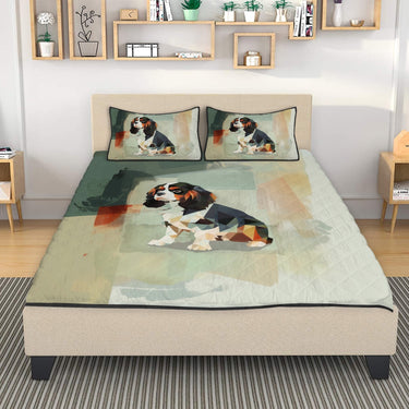 Modern King Charles Cavalier Bed Set